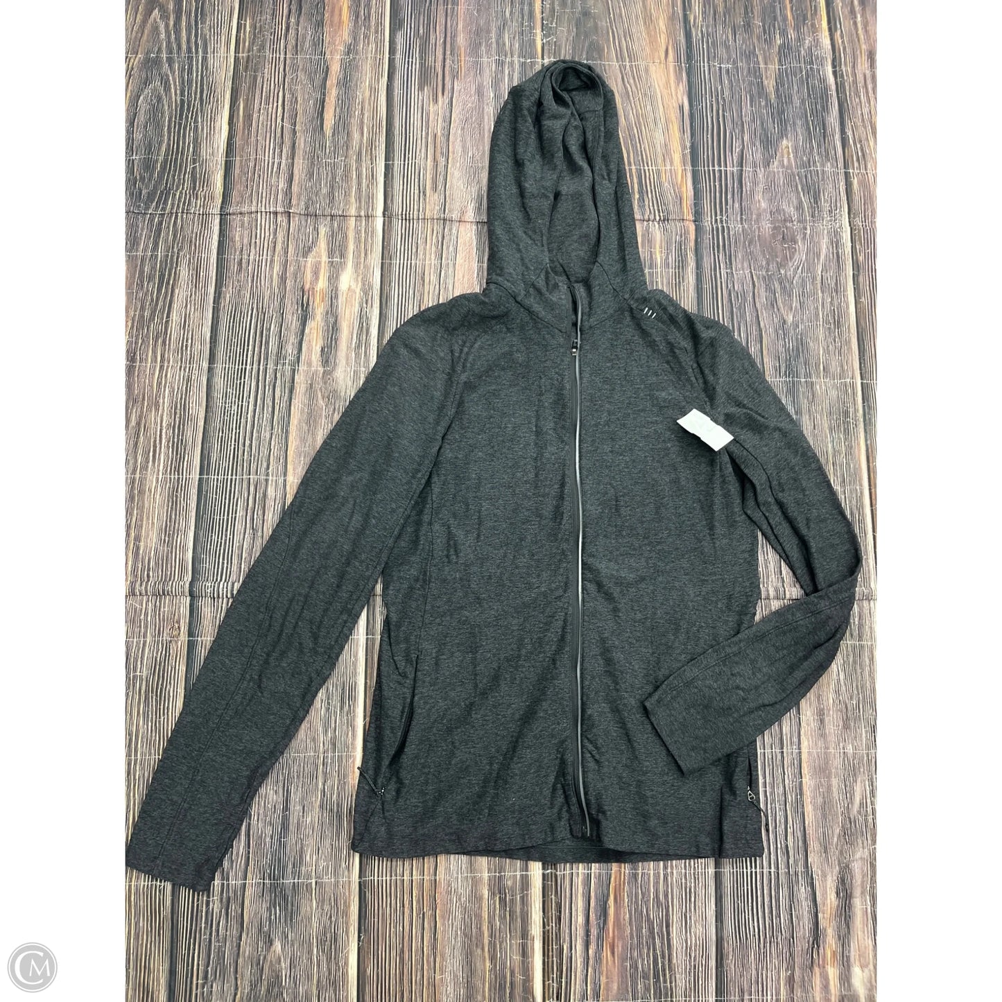 Athletic Jacket By Lululemon In Grey, Size: M