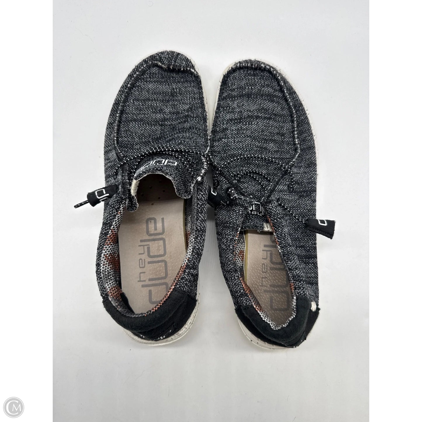 Shoes Sneakers By Hey Dude In Black, Size: 10