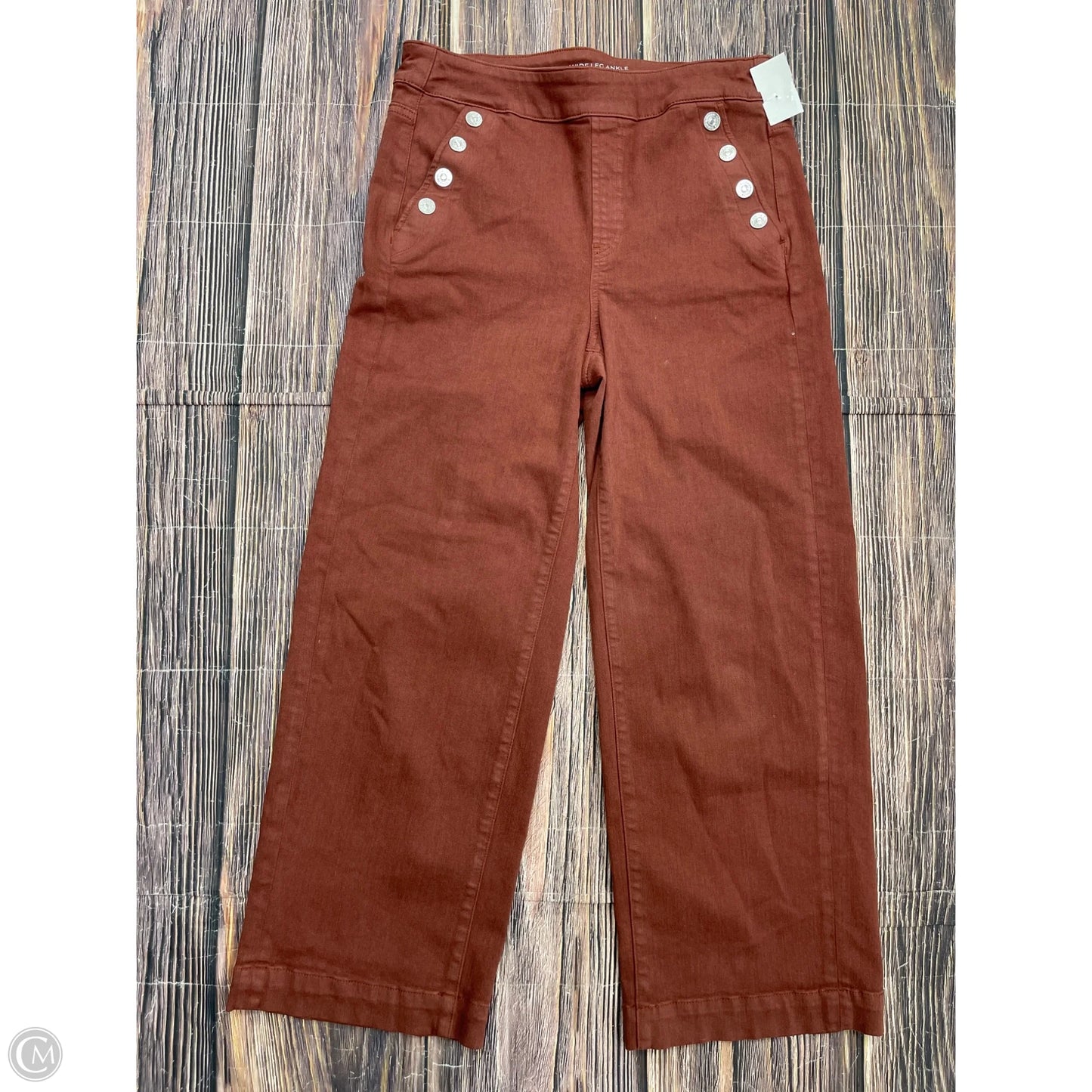 Pants Wide Leg By Chicos In Brown, Size: 6