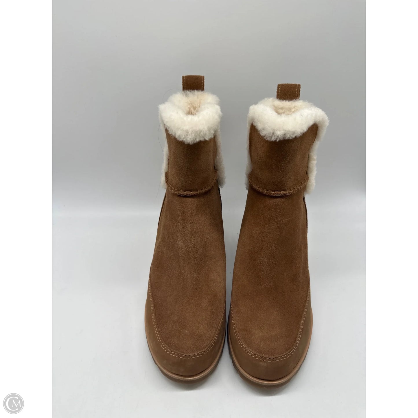 Boots Designer By Ugg In Brown, Size: 8.5