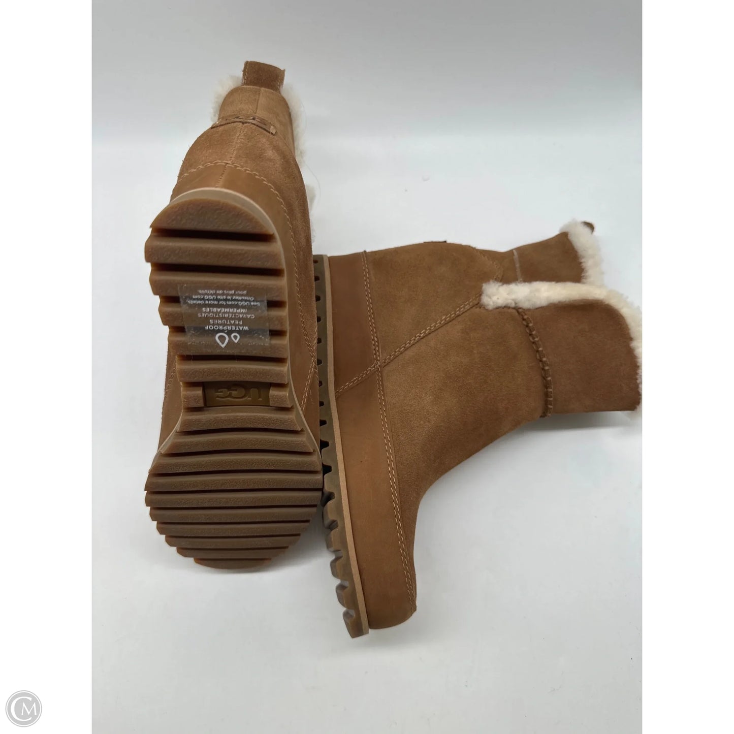 Boots Designer By Ugg In Brown, Size: 8.5