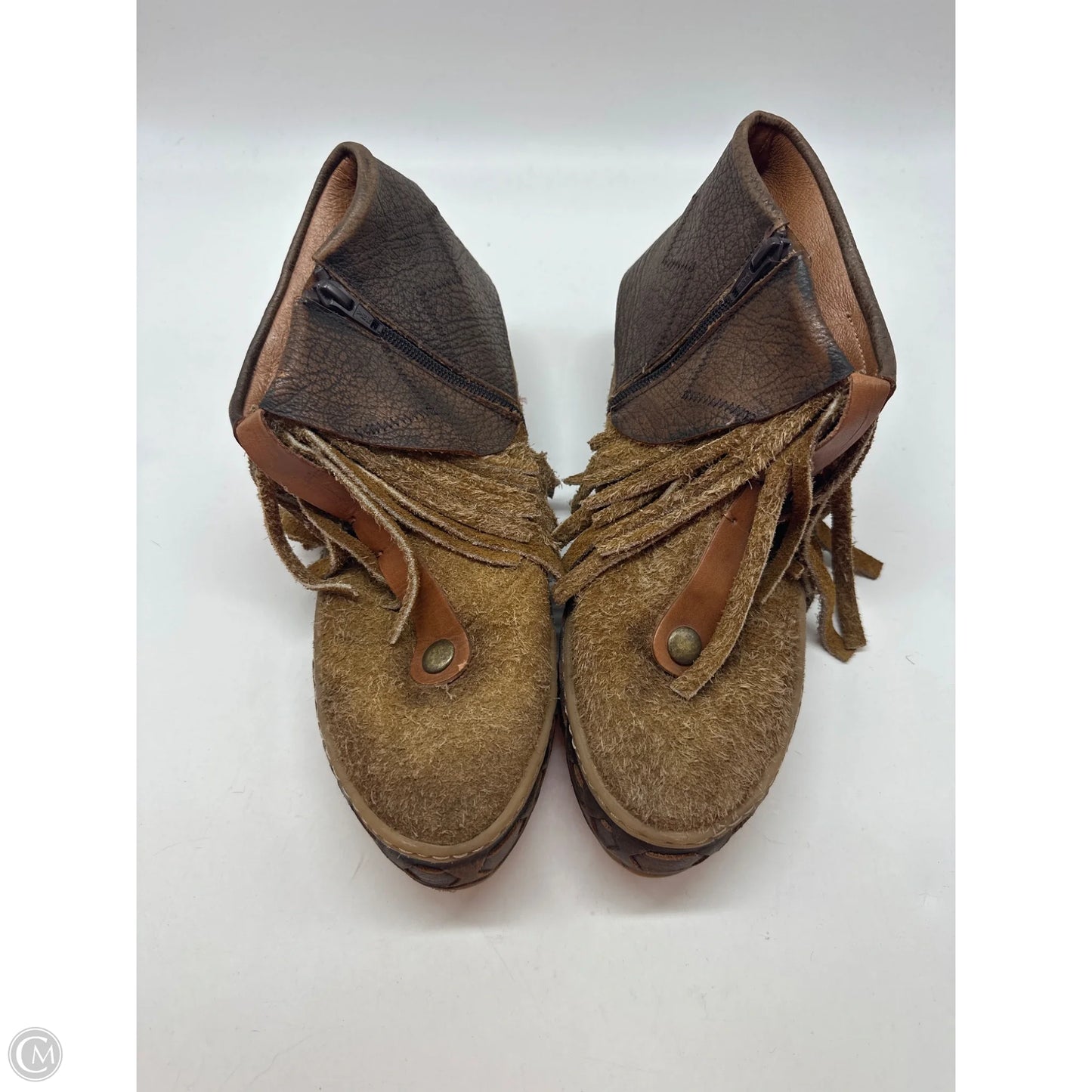 Boots Ankle Flats By Free People In Tan, Size: 7.5