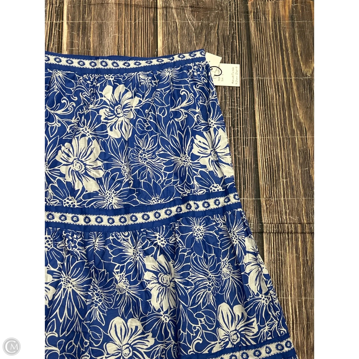 Skirt Maxi By Japna In Blue, Size: L