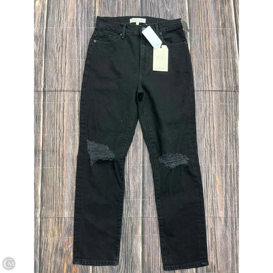 Jeans Boot Cut By Current/elliott In Black Denim, Size: 0