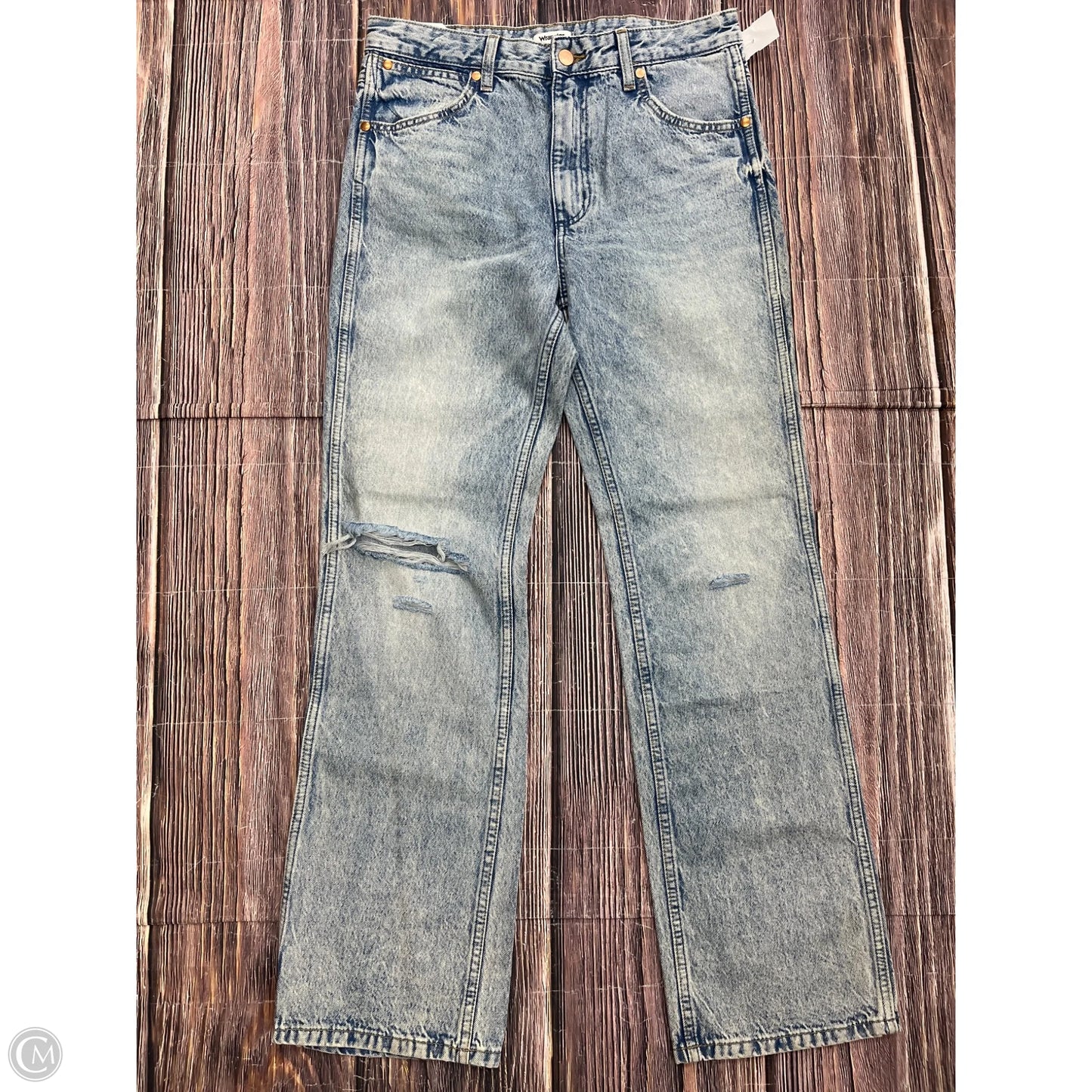Jeans Boot Cut By Wrangler In Blue Denim, Size: 6