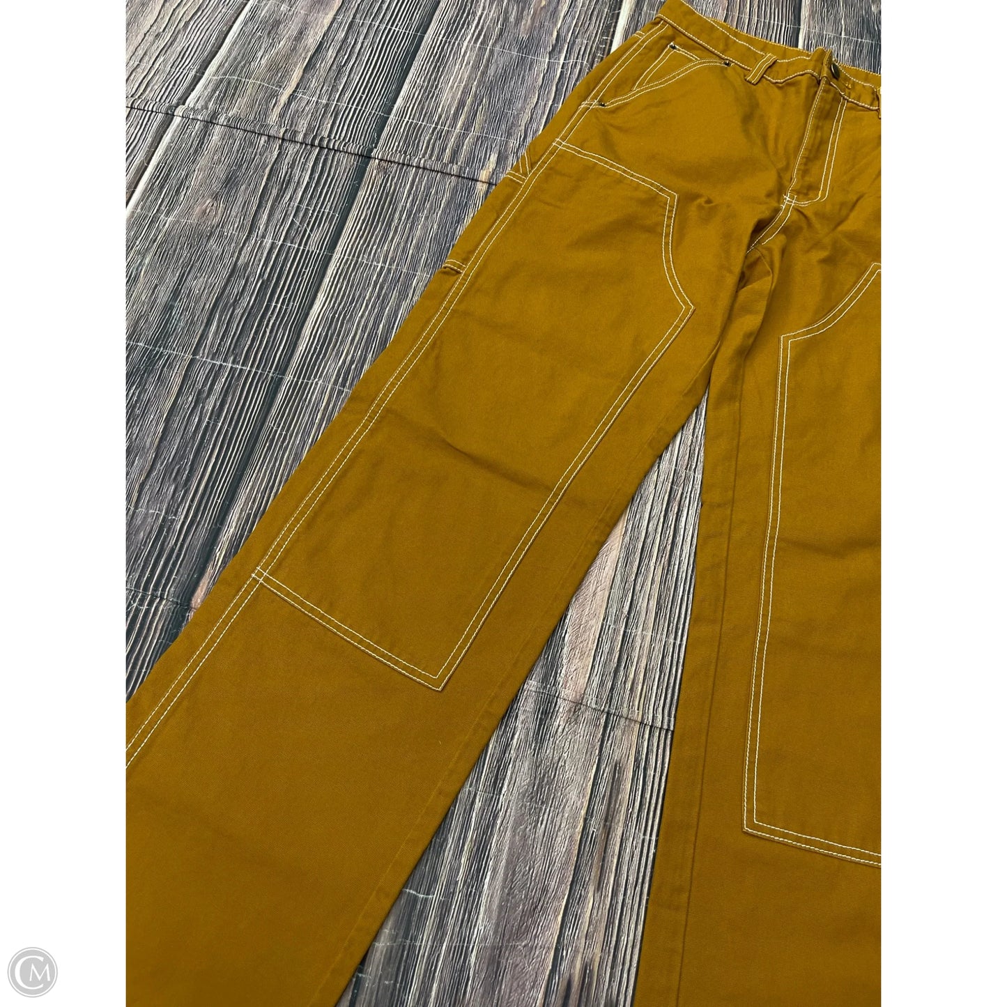 Jeans Straight By Bdg In Yellow Denim, Size: 4