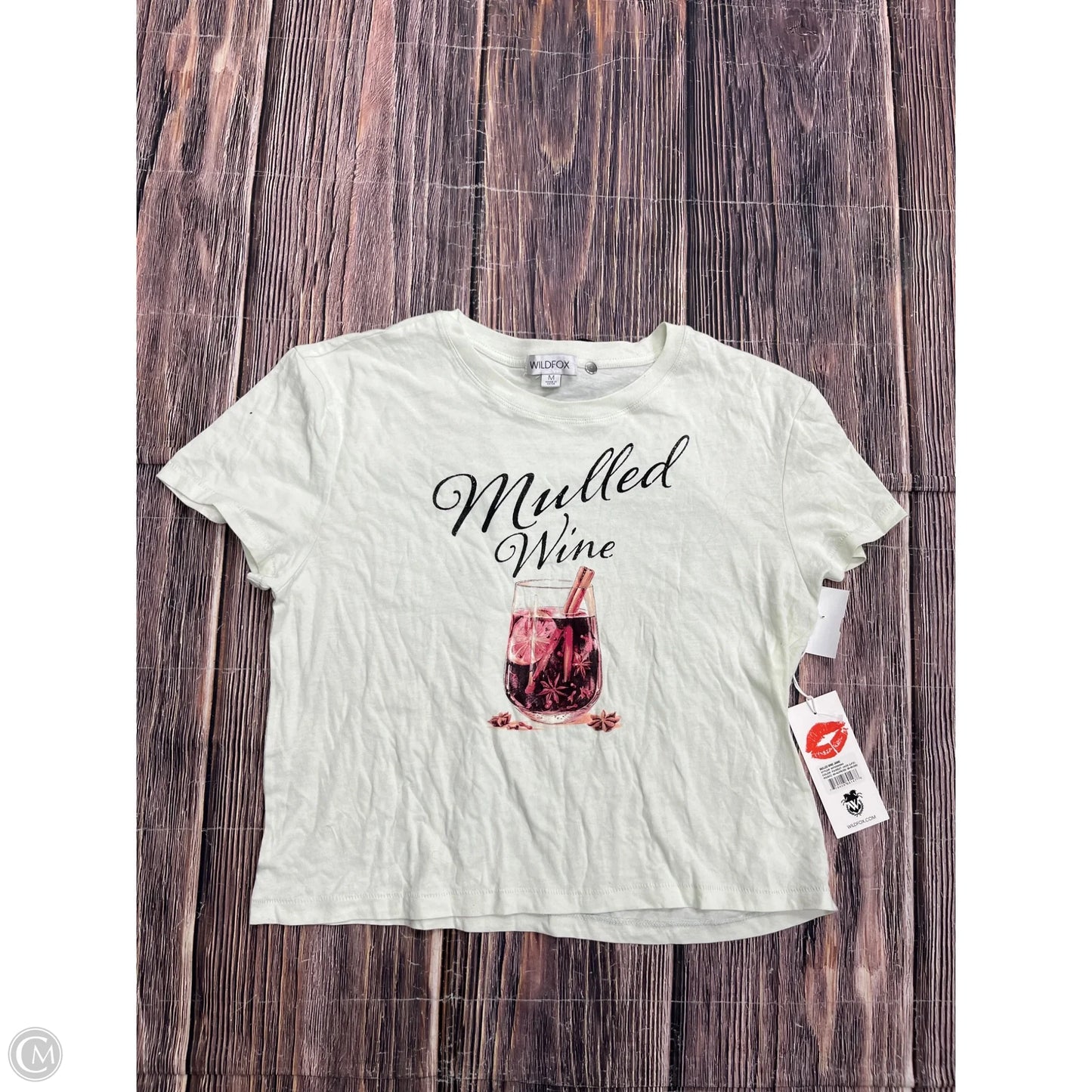 Top Long Sleeve By Wildfox In Green, Size: M