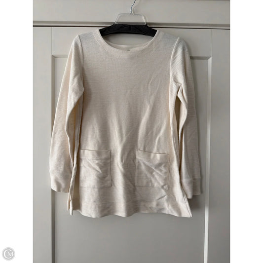 Top Long Sleeve By J. Jill In White, Size: Xs