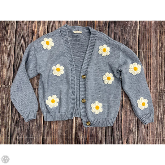 Sweater Cardigan By Doe & Rae In Blue, Size: S
