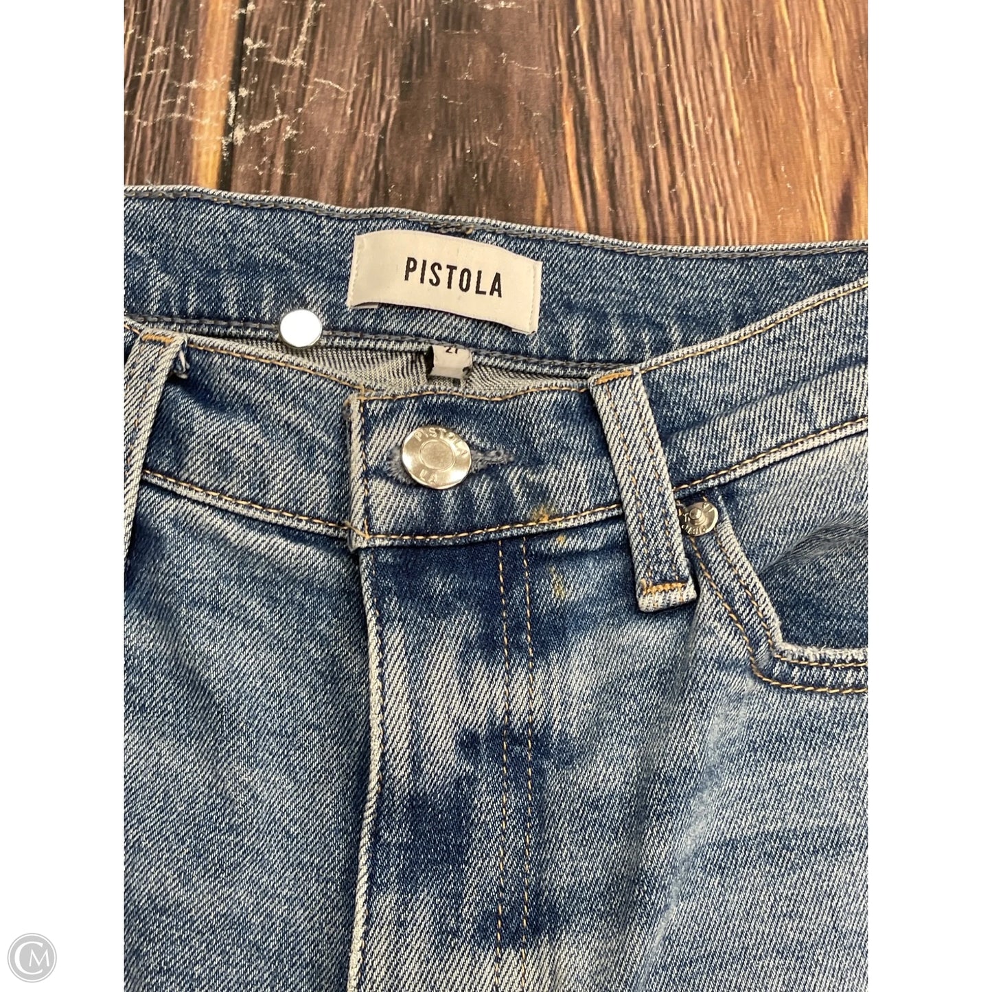 Jeans Boot Cut By Pistola In Blue Denim, Size: 4