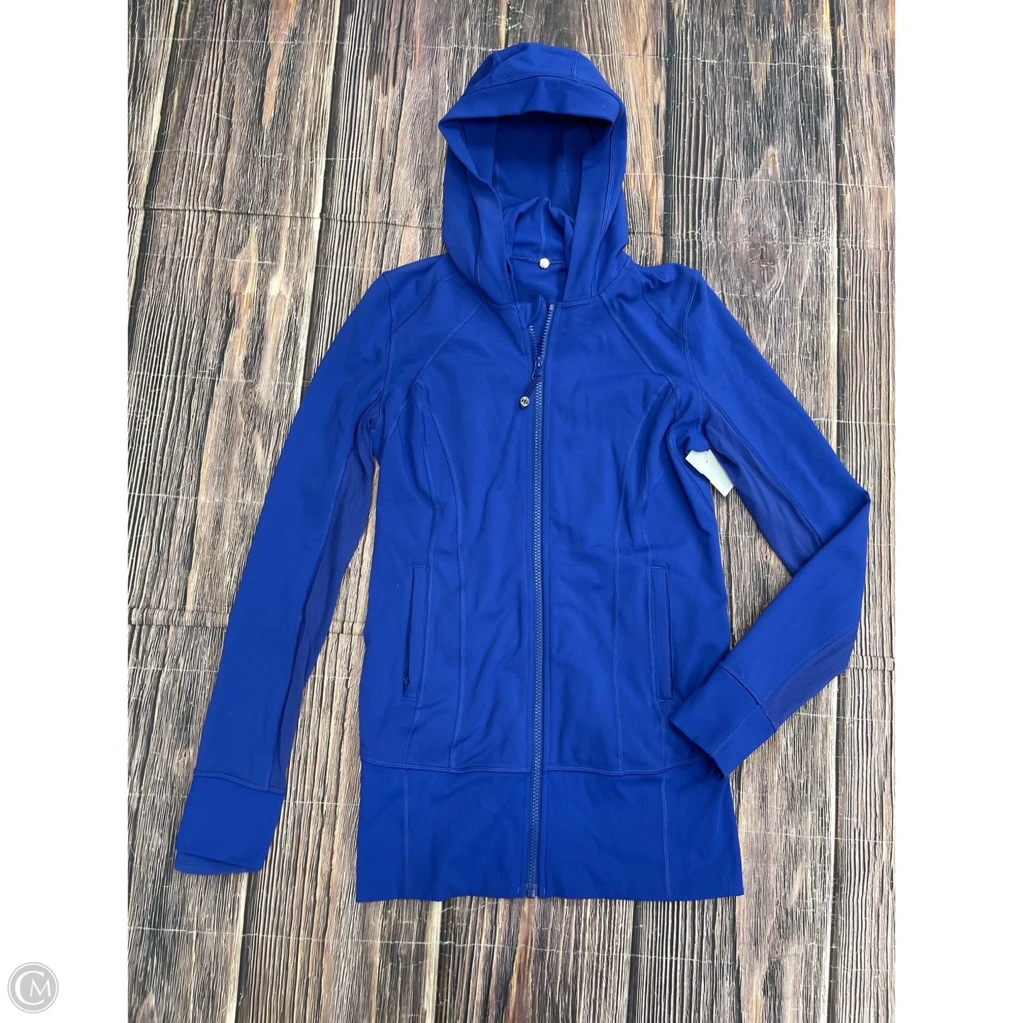 Athletic Jacket By Lululemon In Blue, Size: 8