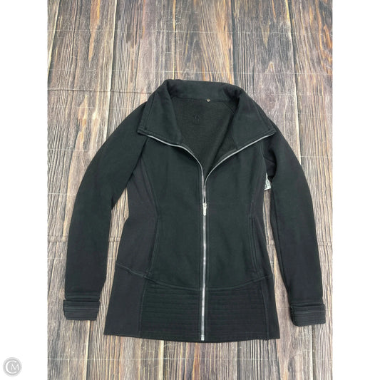 Athletic Jacket By Lululemon In Black, Size: 8