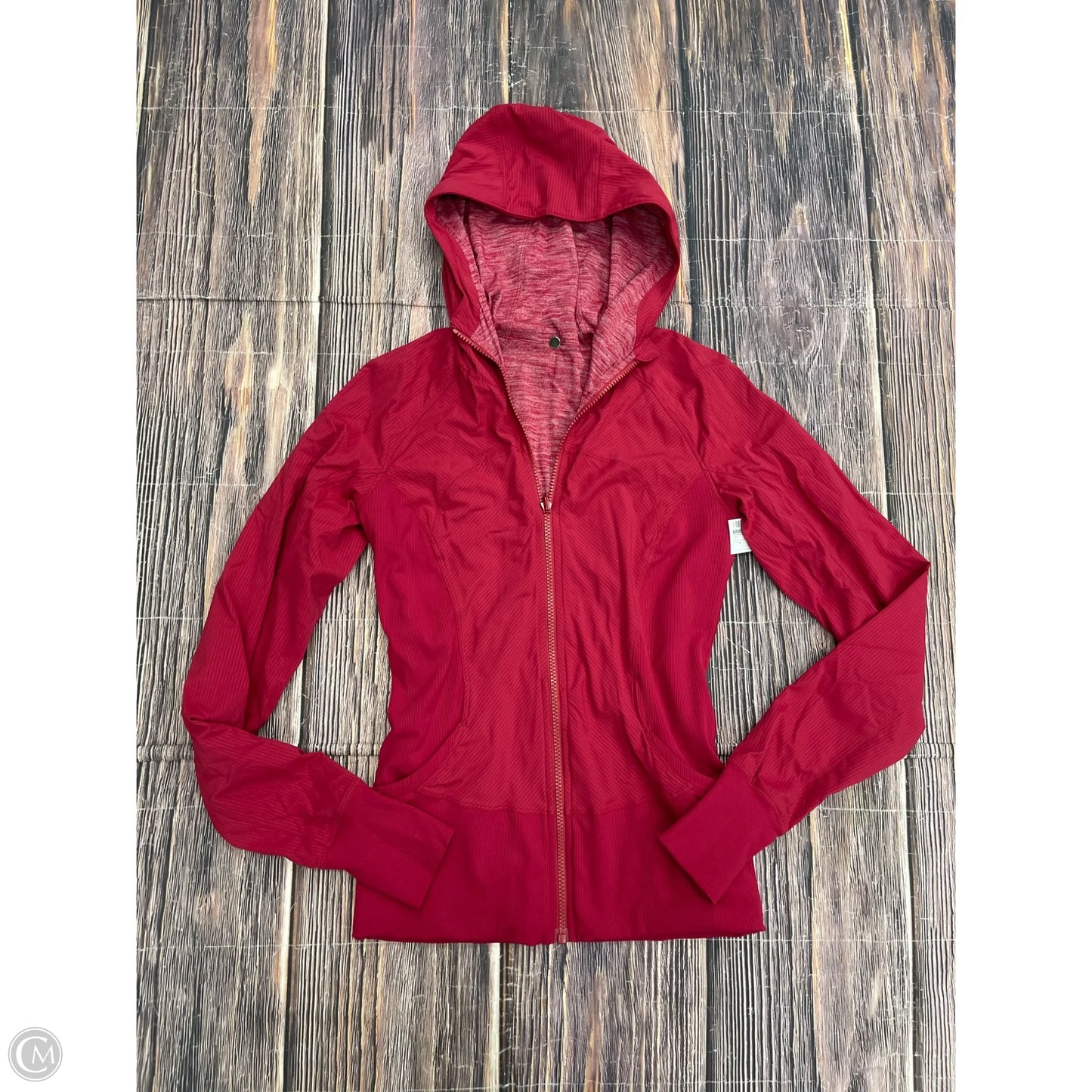 Athletic Jacket By Lululemon In Red, Size: 6
