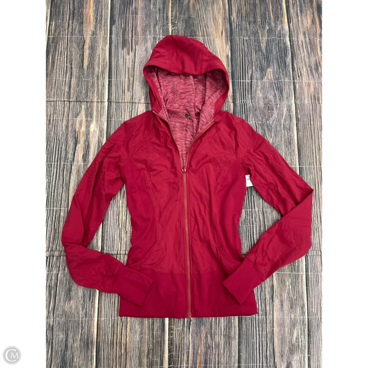 Athletic Jacket By Lululemon In Red, Size: 6
