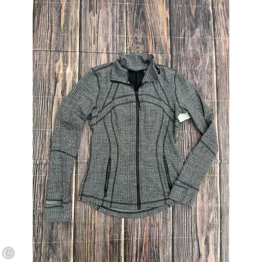 Athletic Jacket By Lululemon In Black, Size: 8