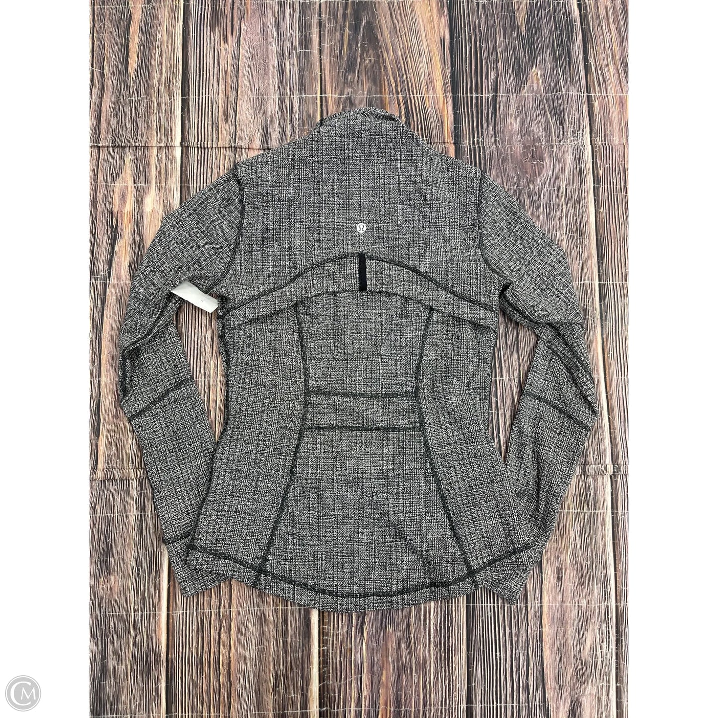 Athletic Jacket By Lululemon In Black, Size: 8