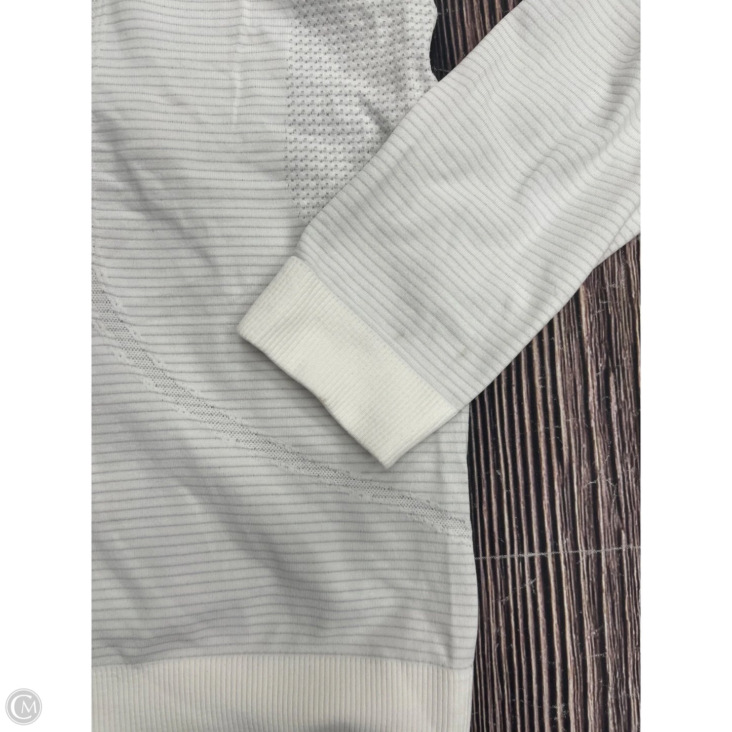 Athletic Top Long Sleeve Crewneck By Lululemon In White, Size: 8