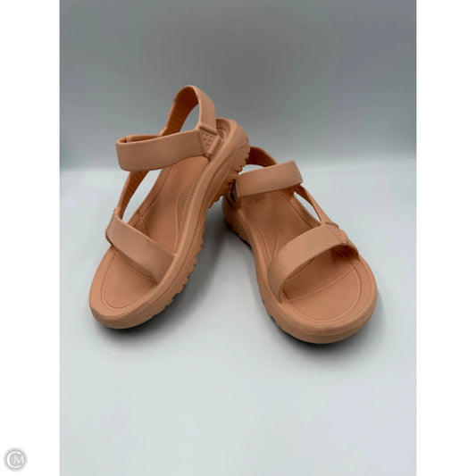 Sandals Flats By Teva In Peach, Size: 6