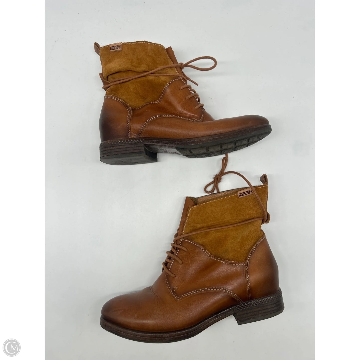 Boots Ankle Flats By Pikolinos In Brown, Size: 5.5