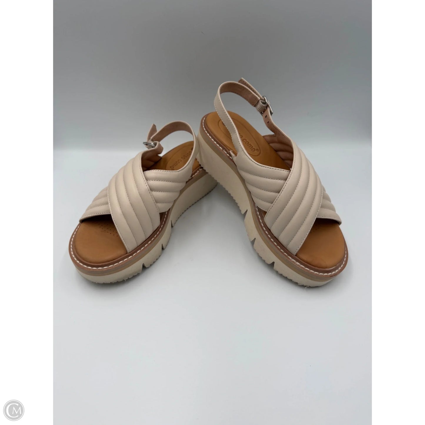 Sandals Heels Platform By Corso Como In Cream, Size: 6