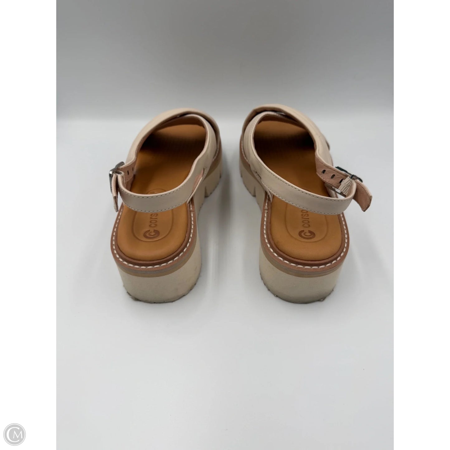 Sandals Heels Platform By Corso Como In Cream, Size: 6