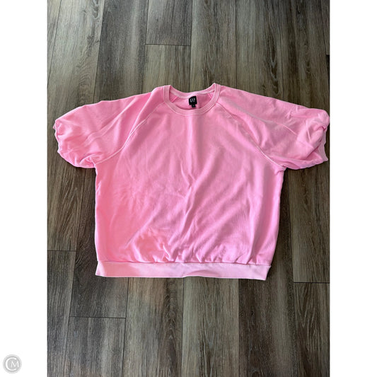Sweatshirt Crewneck By Gap In Pink, Size: 1x
