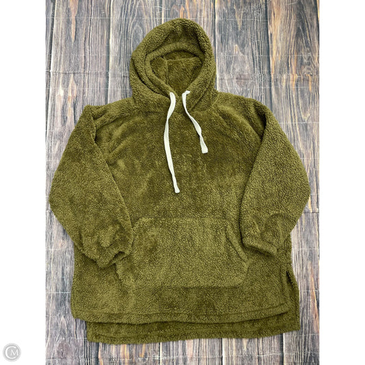 Sweatshirt Hoodie By Zenana In Green, Size: 3x
