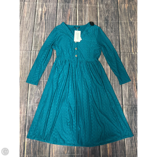 Dress Casual Short By Bloomchic In Teal, Size: M