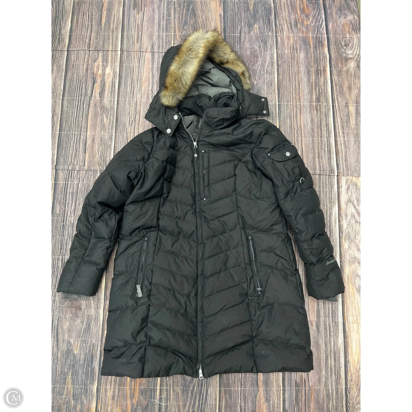 Coat Parka By Eddie Bauer In Black, Size: Xl