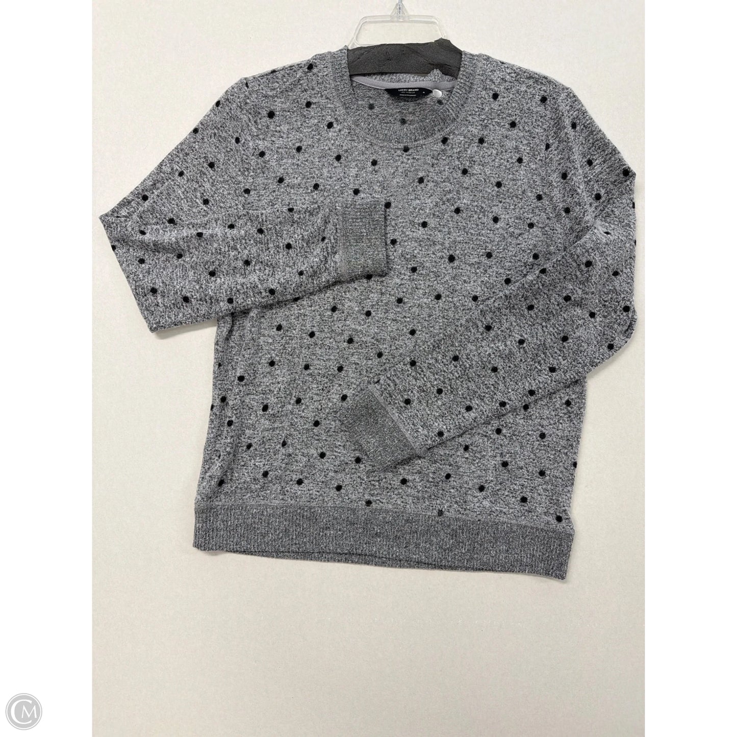 Top Long Sleeve By Lucky Brand In Grey, Size: M