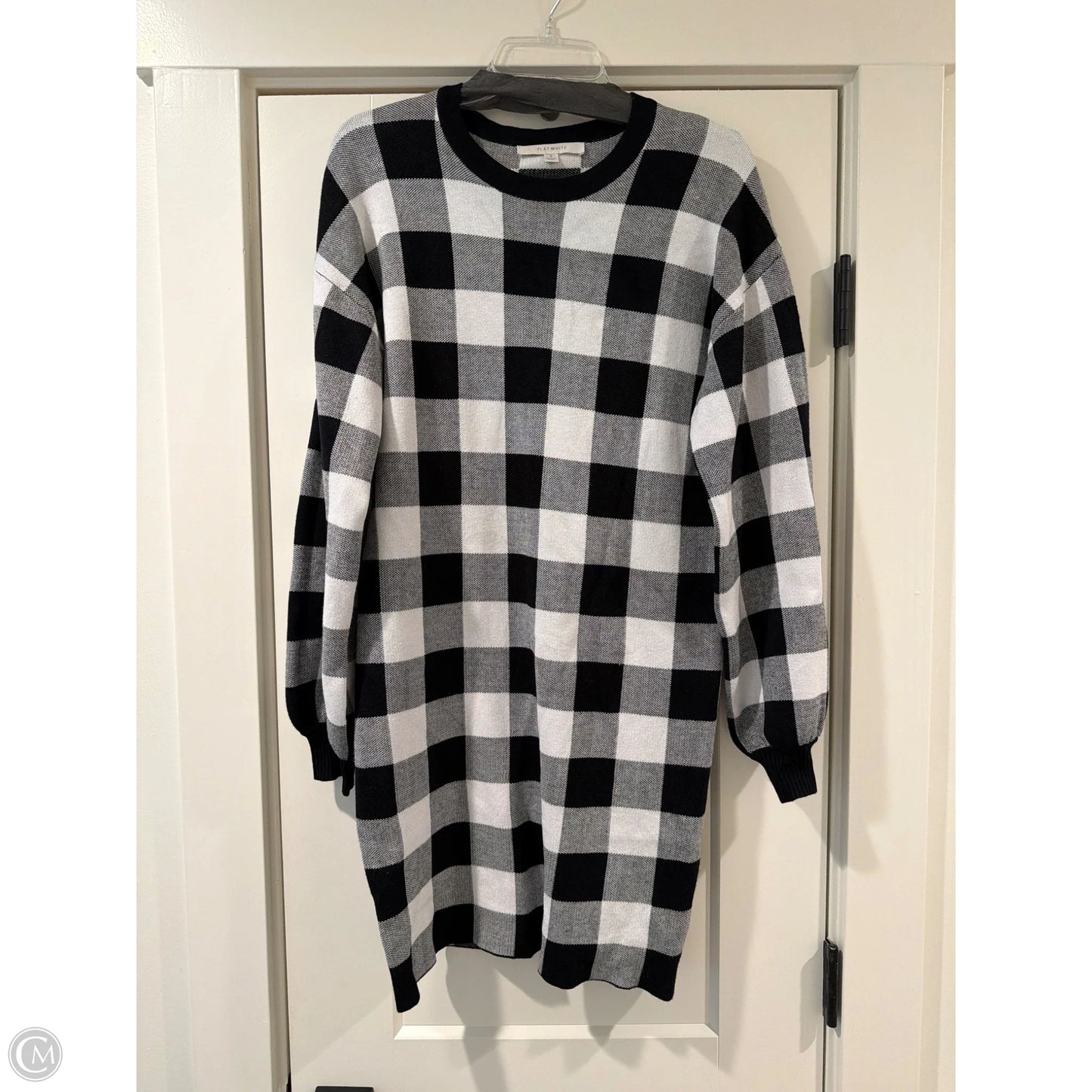 Dress Sweater By Flat White In Black, Size: S