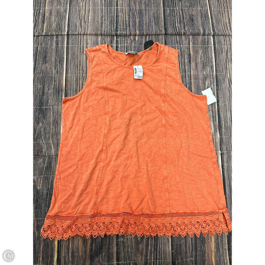 Tank Top By Christopher And Banks In Orange, Size: Xl