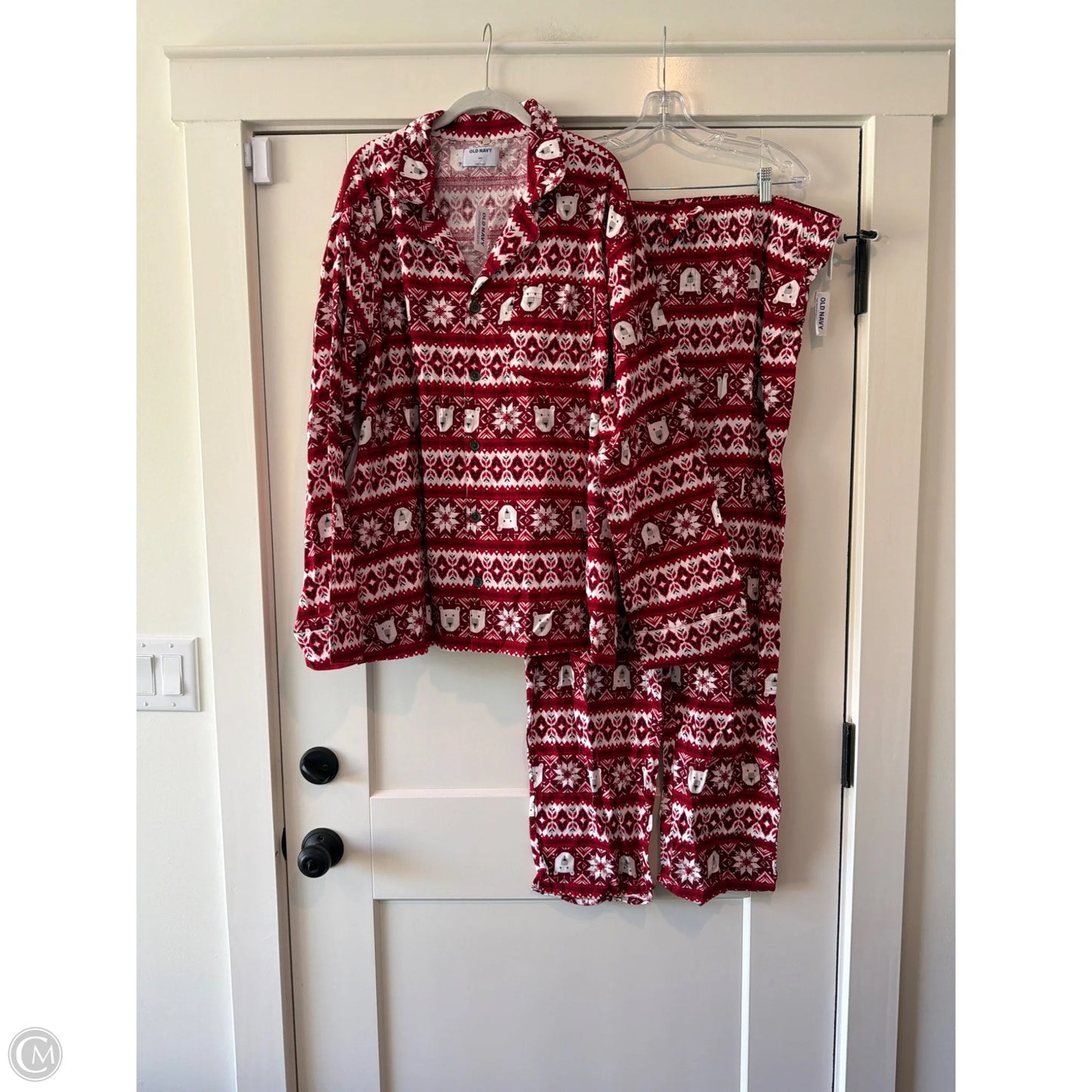Pajamas 2pc By Old Navy In Red, Size: 1x