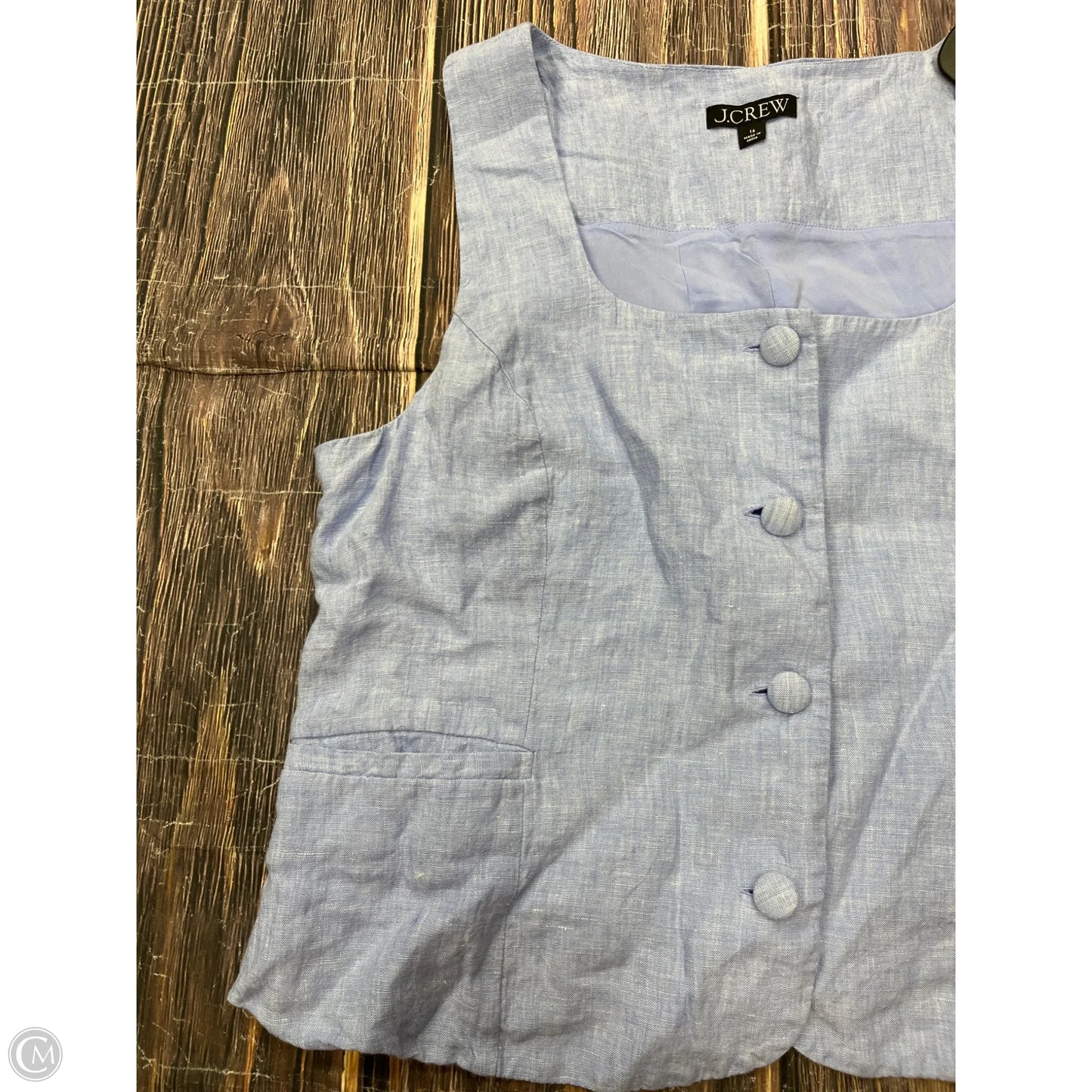 Vest Other By J. Crew In Blue, Size: 16