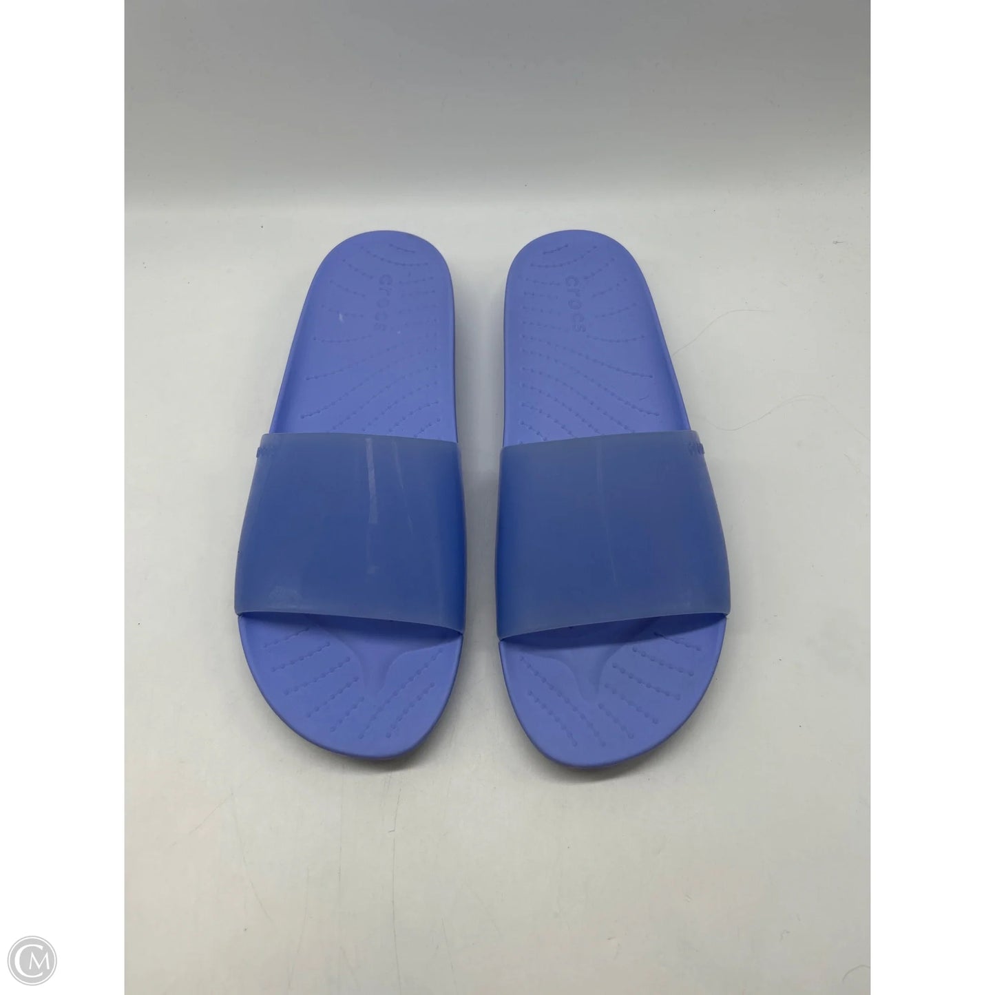 Sandals Flats By Crocs In Purple, Size: 9