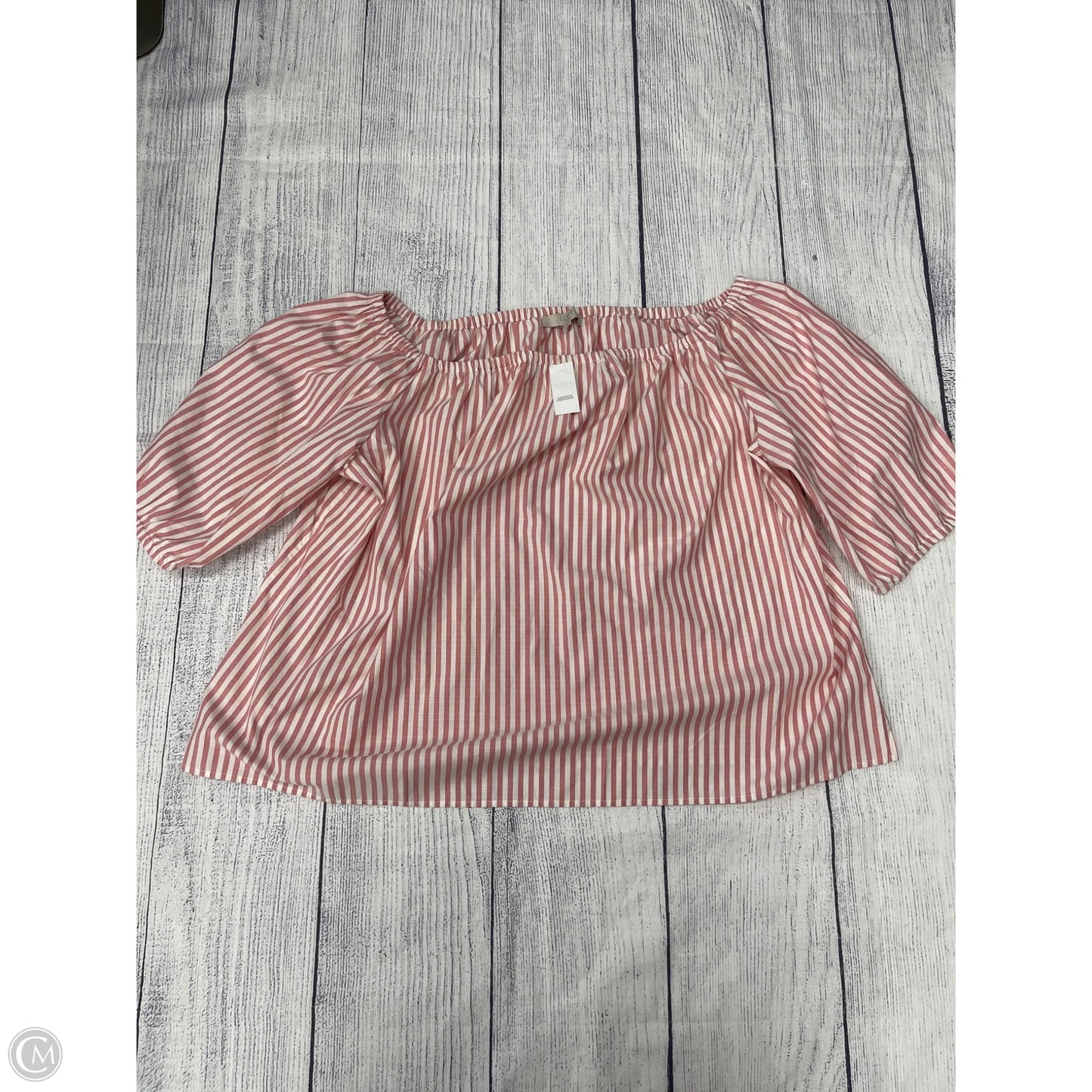 Top Short Sleeve By Loft In Pink, Size: 24