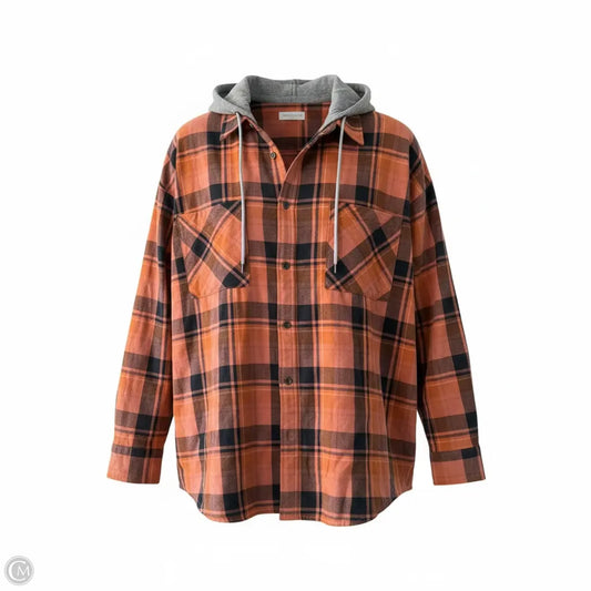 Top Long Sleeve By Bke In Orange, Size: L