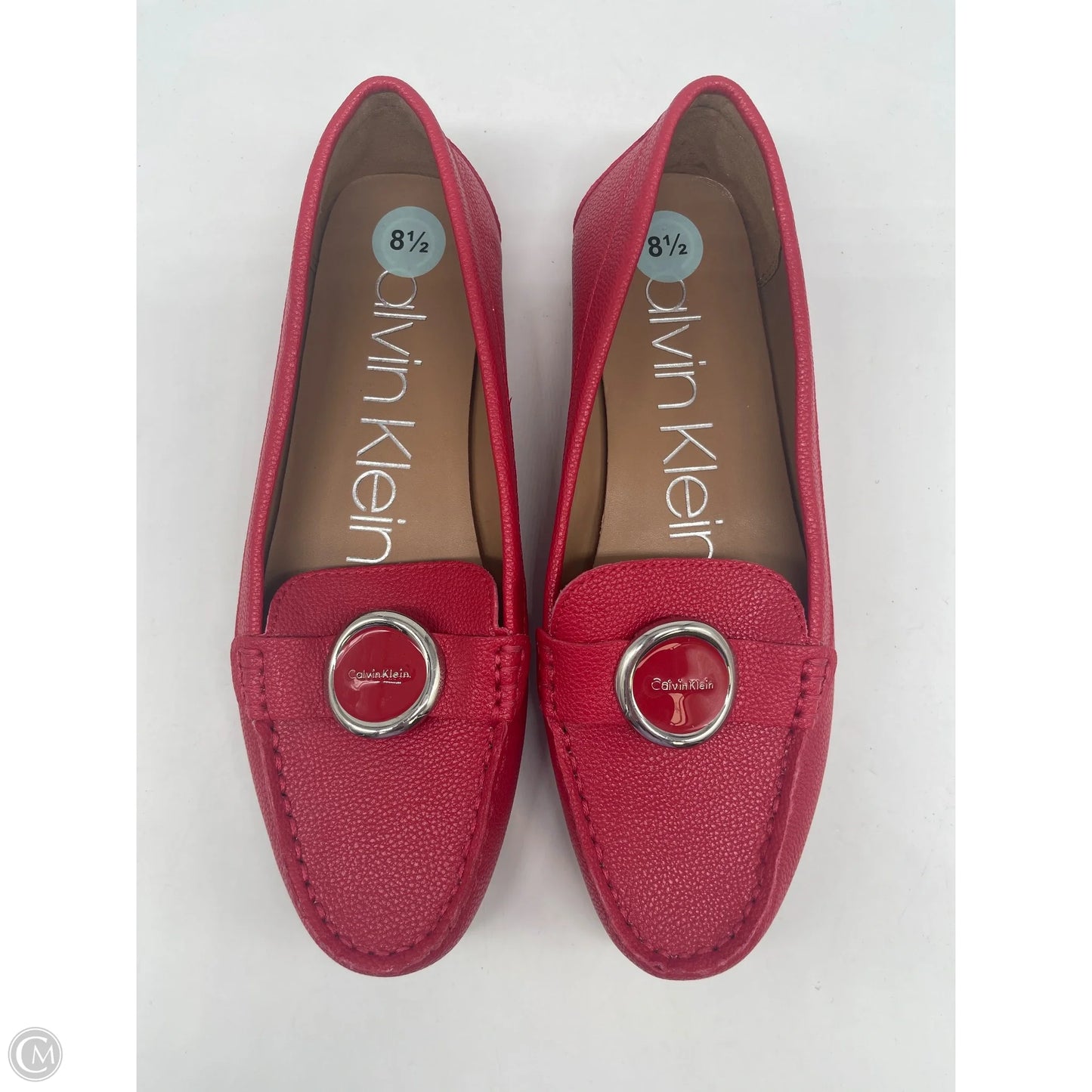 Shoes Flats By Calvin Klein In Red, Size: 8.5