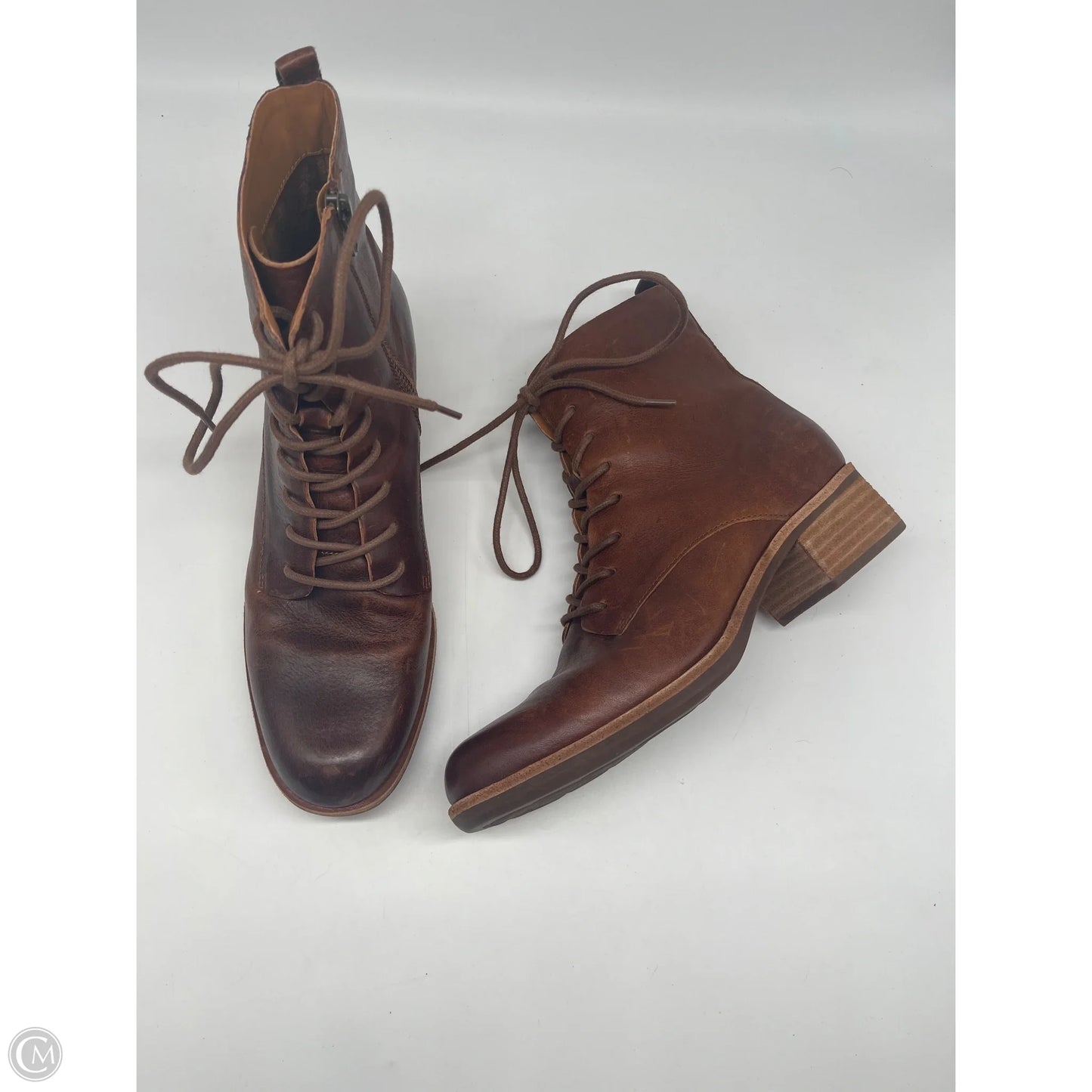 Boots Ankle Flats By Kork Ease In Brown, Size: 8.5