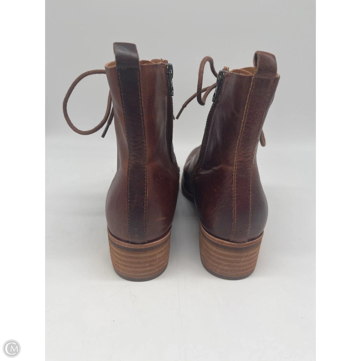 Boots Ankle Flats By Kork Ease In Brown, Size: 8.5