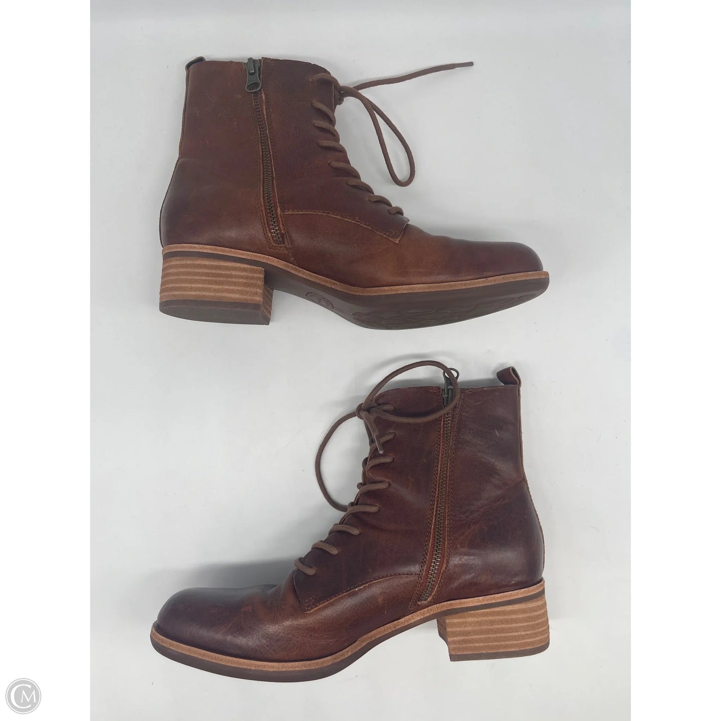 Boots Ankle Flats By Kork Ease In Brown, Size: 8.5