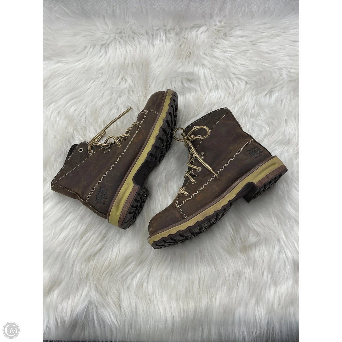 Boots Ankle Flats By Timberland In Brown, Size: 6.5