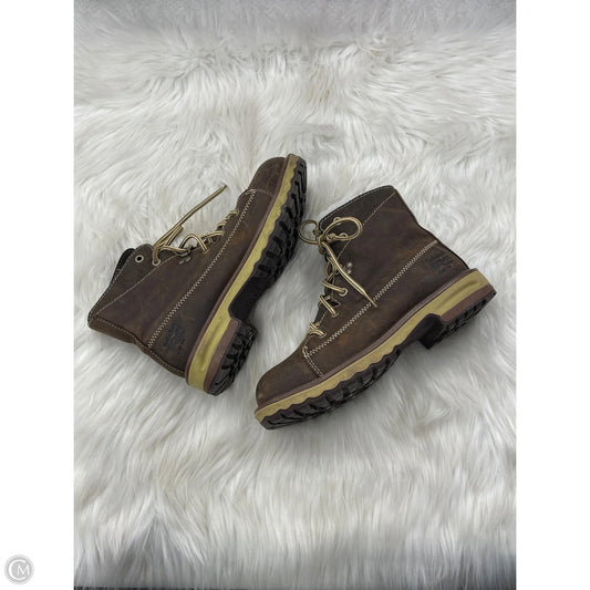 Boots Ankle Flats By Timberland In Brown, Size: 6.5