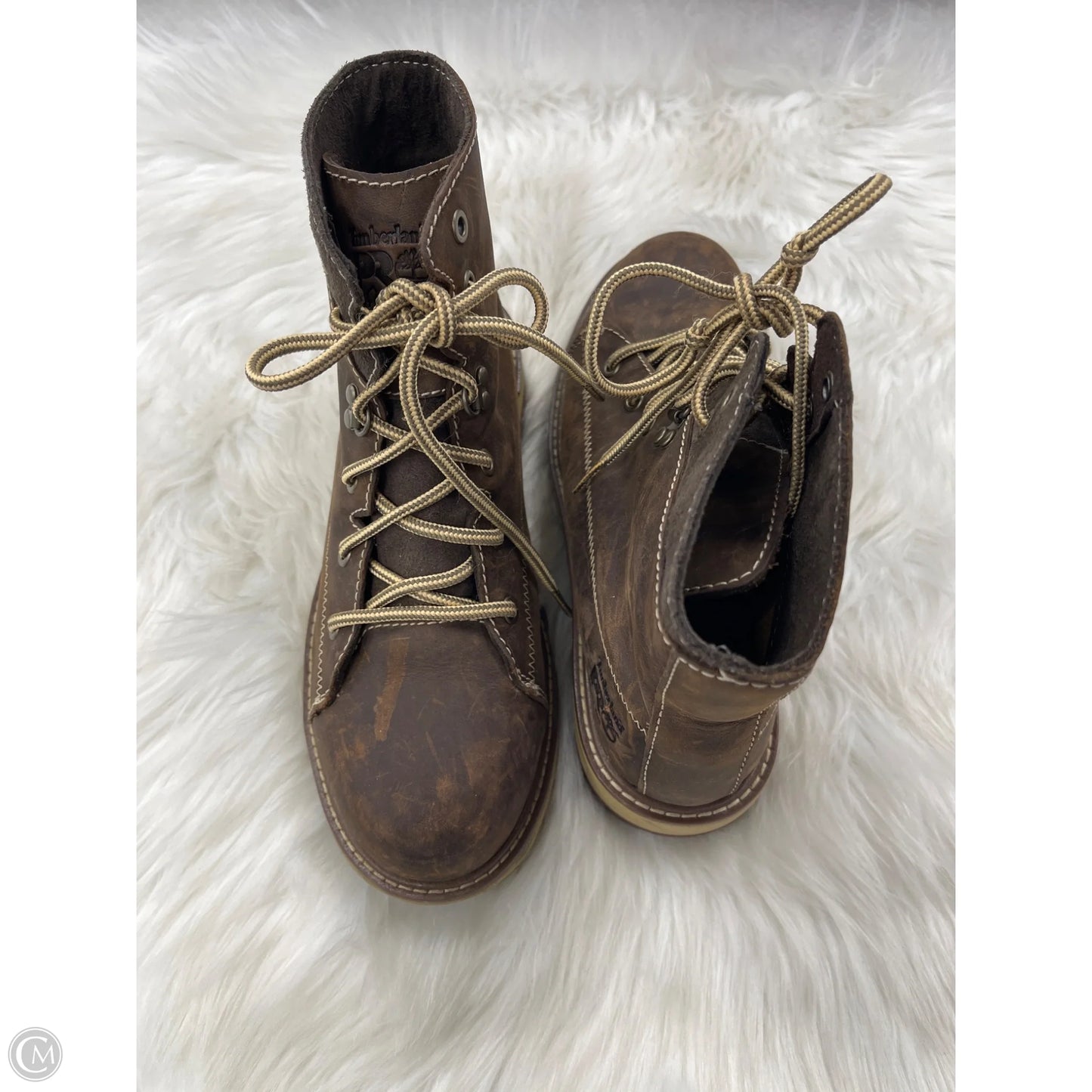 Boots Ankle Flats By Timberland In Brown, Size: 6.5