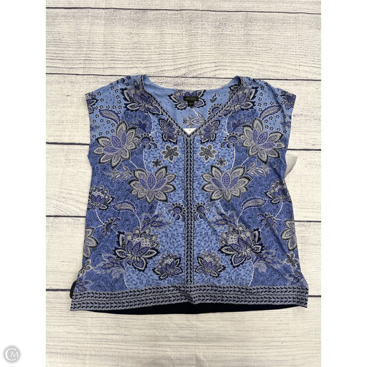 Top Sleeveless By J. Jill In Blue, Size: M