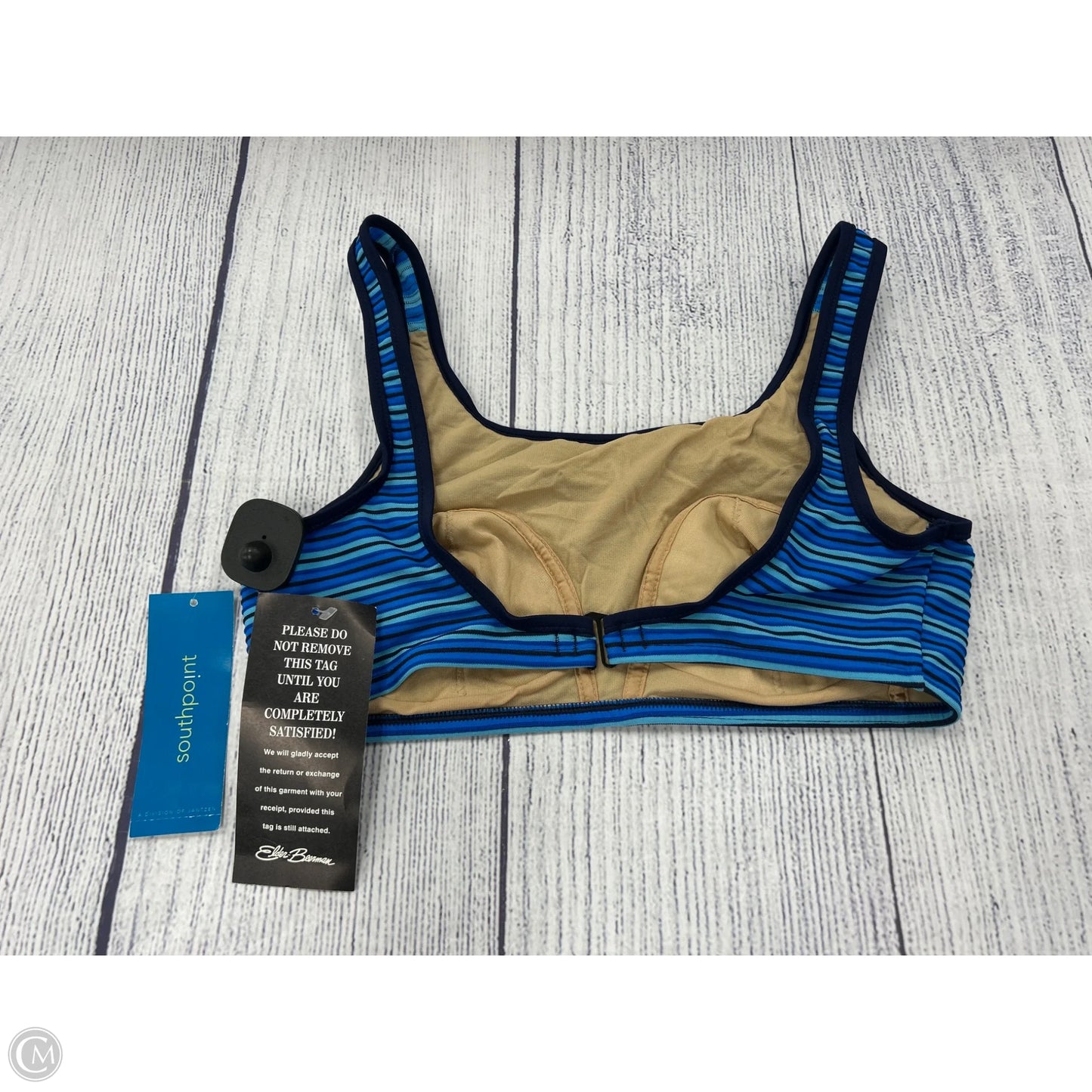 Swimsuit Top By Clothes Mentor In Blue, Size: Xl