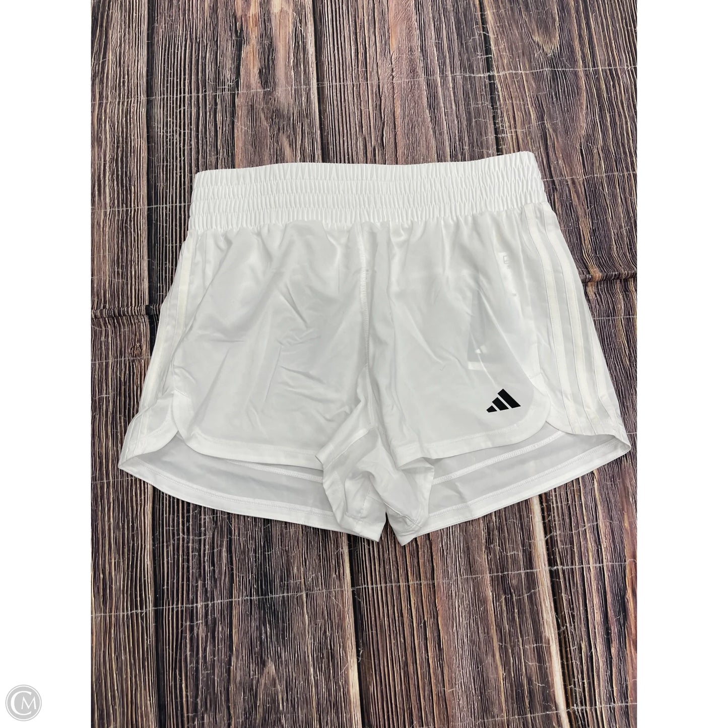 Athletic Shorts By Adidas In White, Size: M