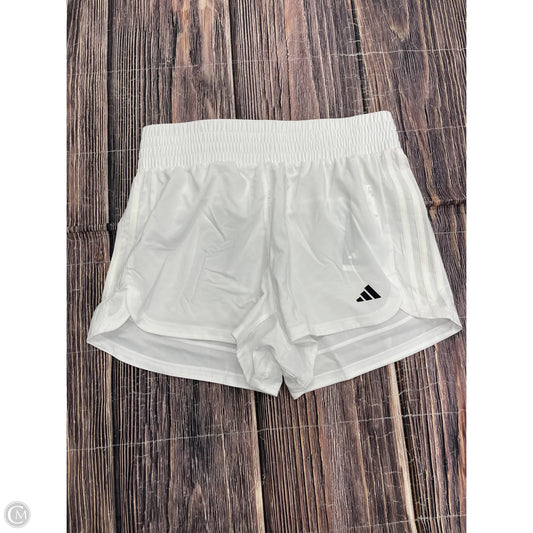 Athletic Shorts By Adidas In White, Size: M