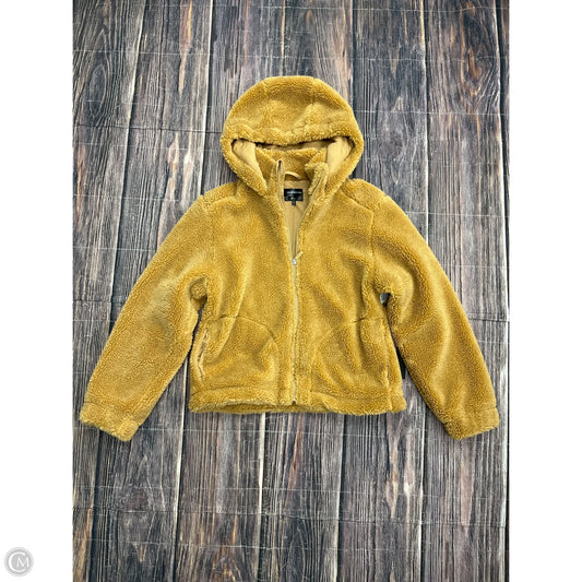 Coat Faux Fur & Sherpa By Clothes Mentor In Yellow, Size: M