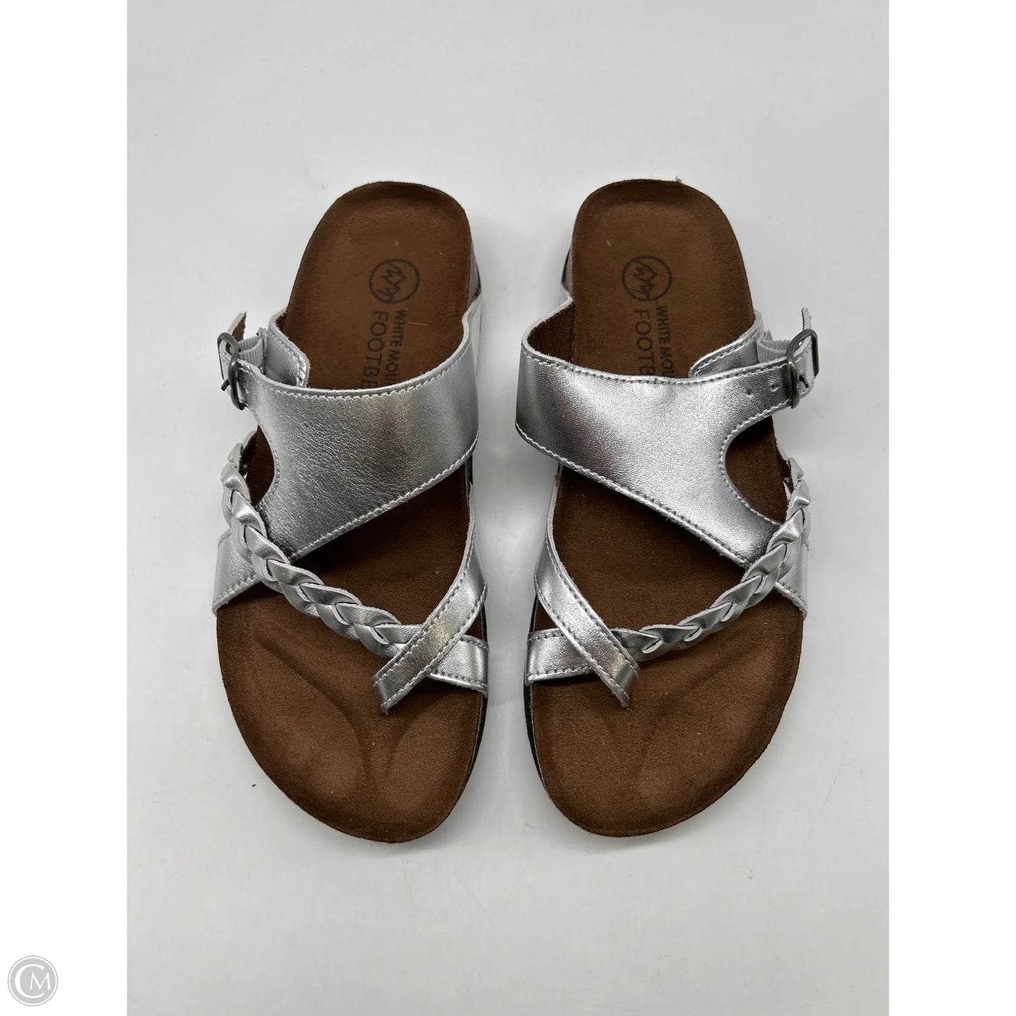 Sandals Flats By White Mountain In Silver, Size: 7